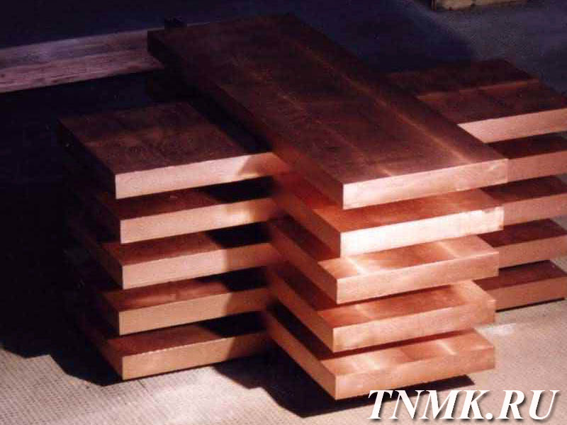 Плита медная 36х600х1500 мм ГПРХХ М1 ГОСТ 1173-2006 купить в Уфе